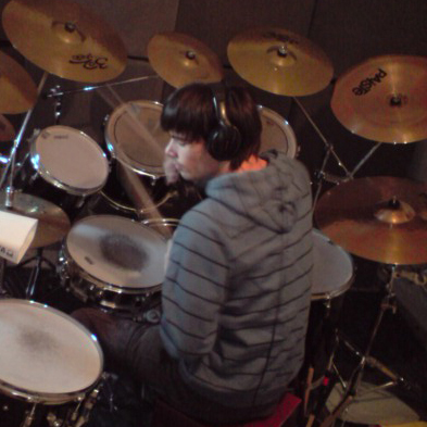 playing drums